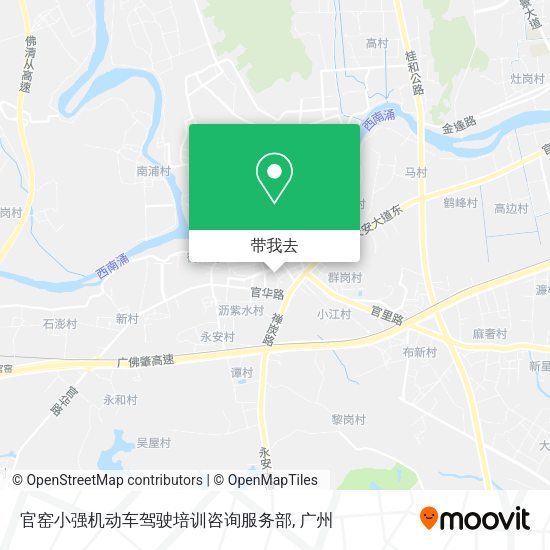 官窑小强机动车驾驶培训咨询服务部地图