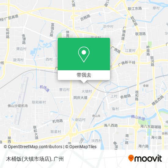 木桶饭(大镇市场店)地图