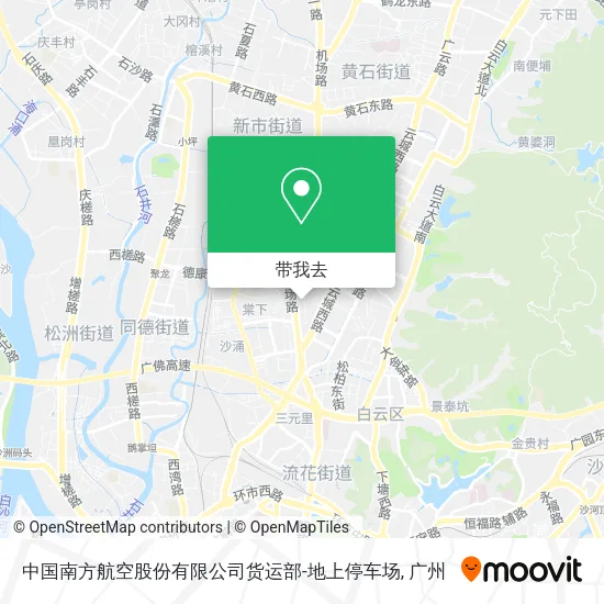 中国南方航空股份有限公司货运部-地上停车场地图