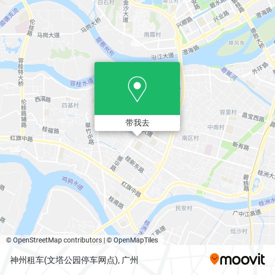 神州租车(文塔公园停车网点)地图