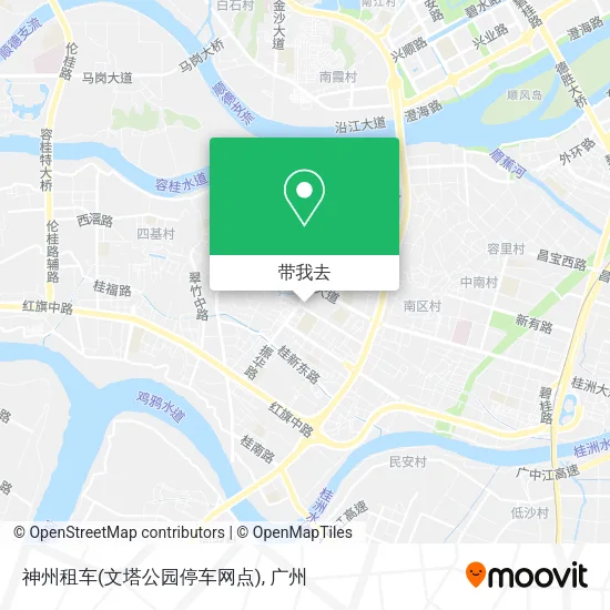 神州租车(文塔公园停车网点)地图