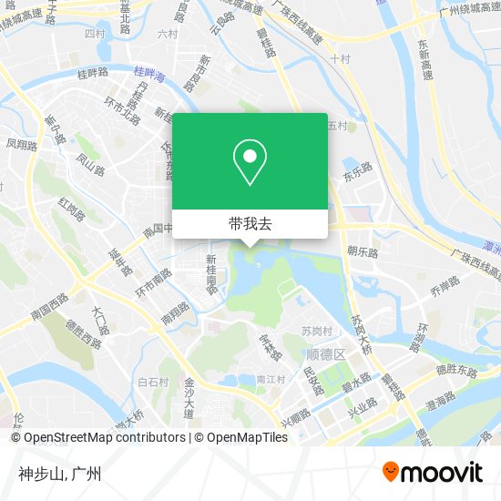神步山地图