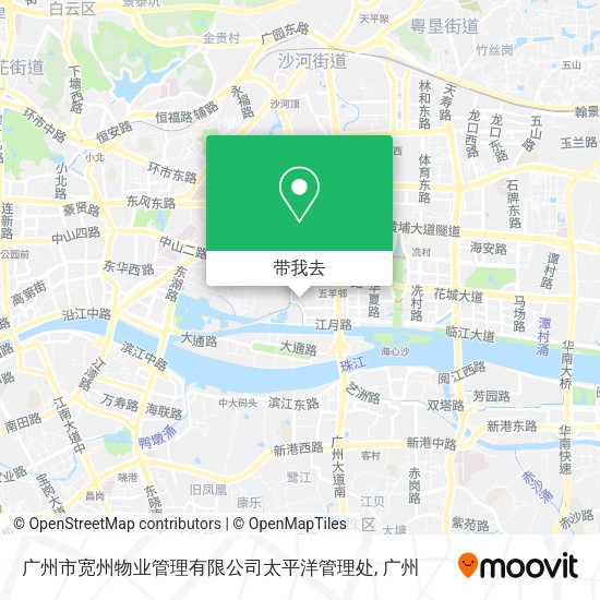 广州市宽州物业管理有限公司太平洋管理处地图