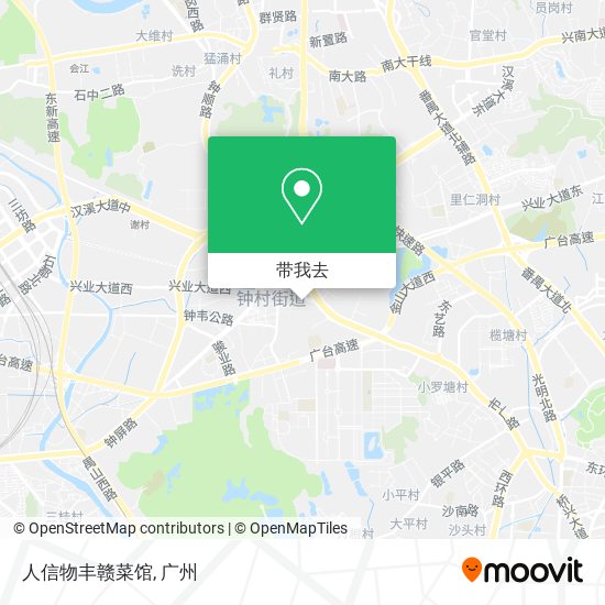 人信物丰赣菜馆地图