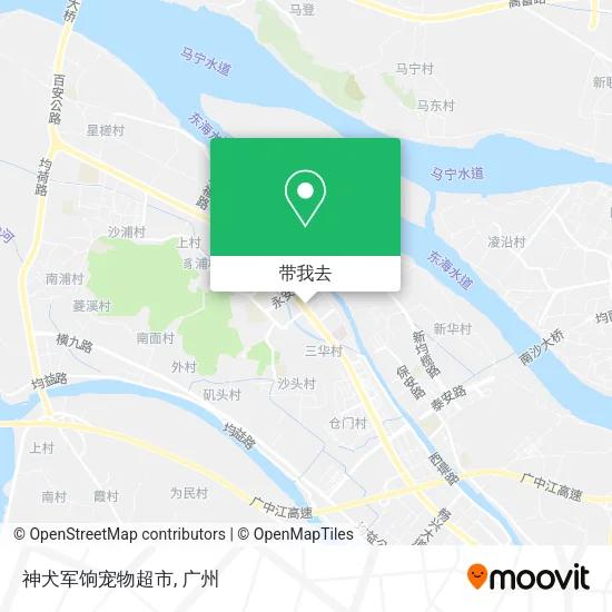 神犬军饷宠物超市地图