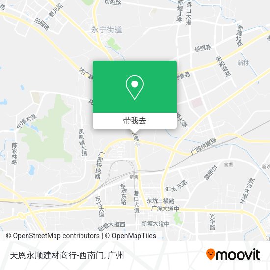 天恩永顺建材商行-西南门地图