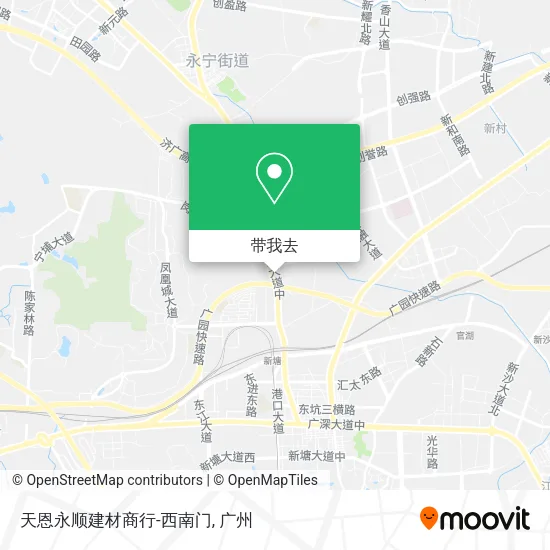 天恩永顺建材商行-西南门地图
