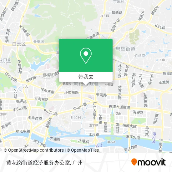 黄花岗街道经济服务办公室地图