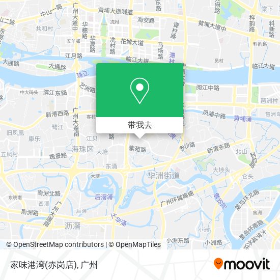 家味港湾(赤岗店)地图
