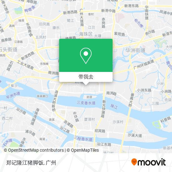 郑记隆江猪脚饭地图