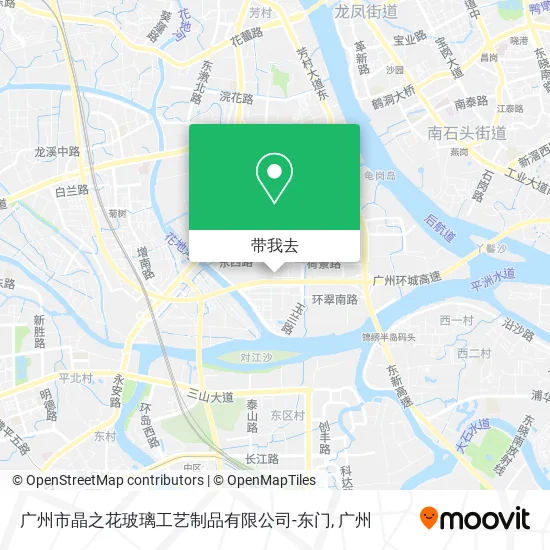 广州市晶之花玻璃工艺制品有限公司-东门地图