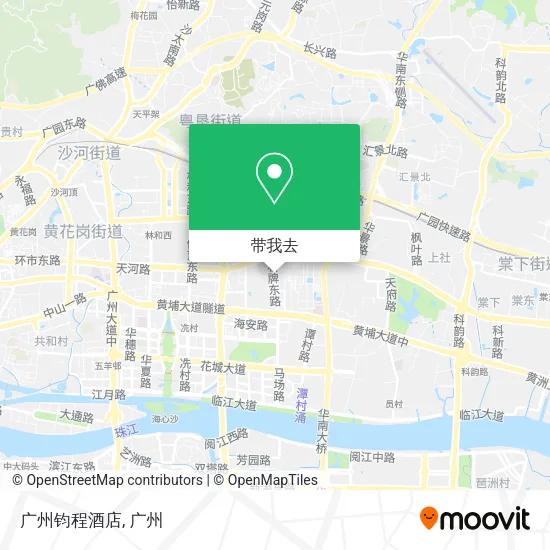 广州钧程酒店地图