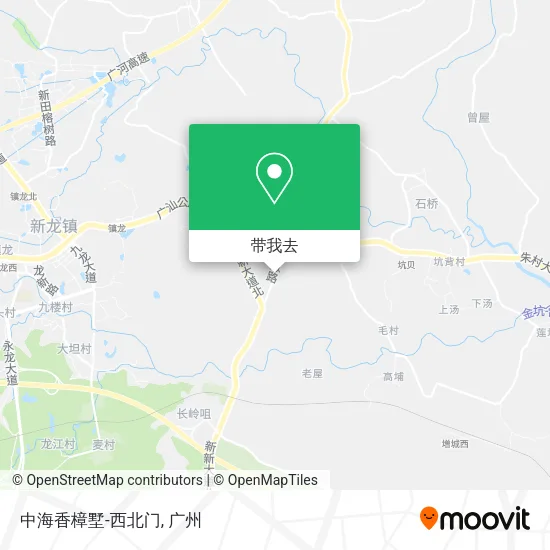 中海香樟墅-西北门地图