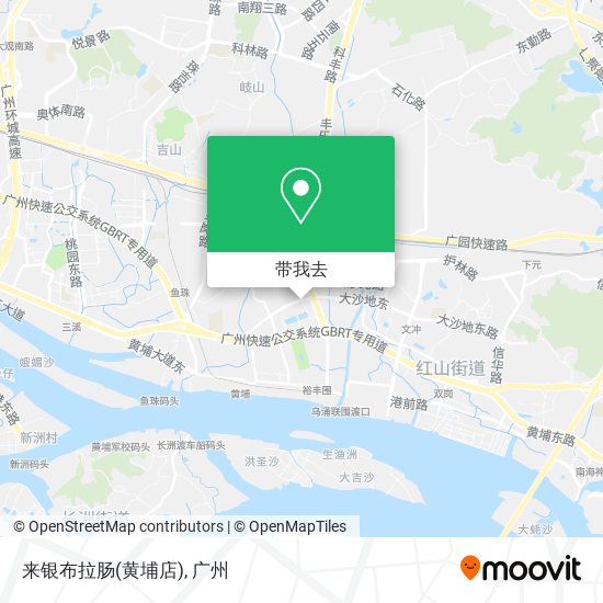来银布拉肠(黄埔店)地图
