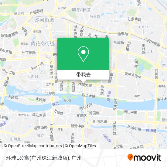 环球L公寓(广州珠江新城店)地图
