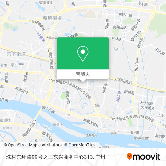 珠村东环路99号之三东兴商务中心313地图