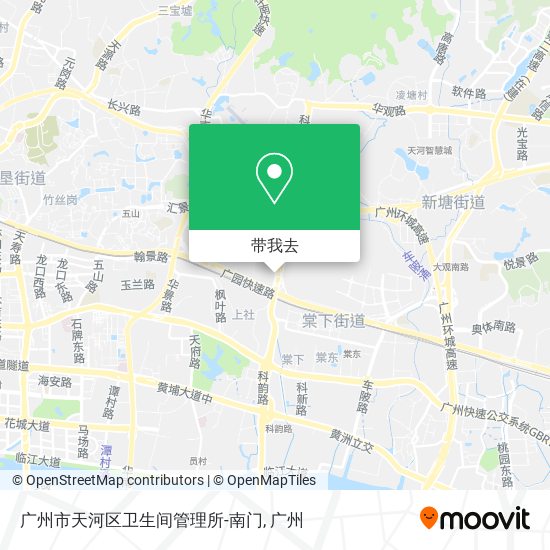 广州市天河区卫生间管理所-南门地图