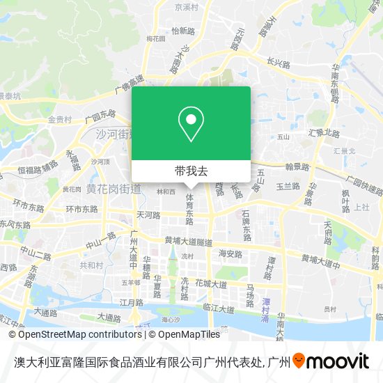 澳大利亚富隆国际食品酒业有限公司广州代表处地图