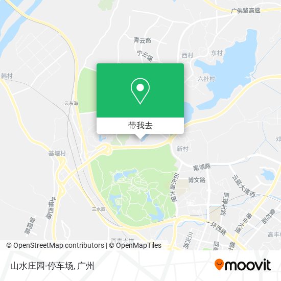 山水庄园-停车场地图