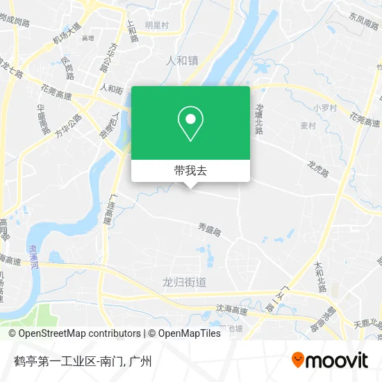 鹤亭第一工业区-南门地图