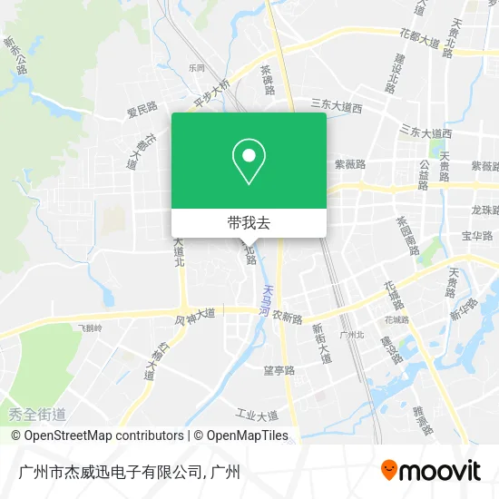 广州市杰威迅电子有限公司地图