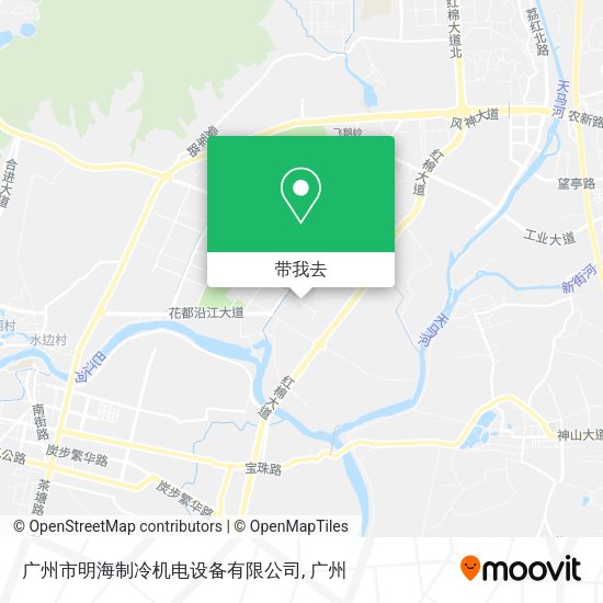 广州市明海制冷机电设备有限公司地图