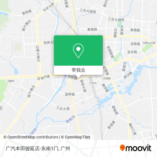 广汽本田骏延店-东南1门地图