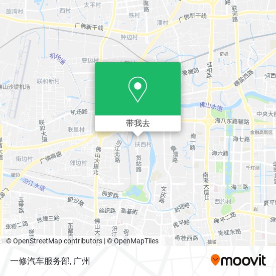 一修汽车服务部地图