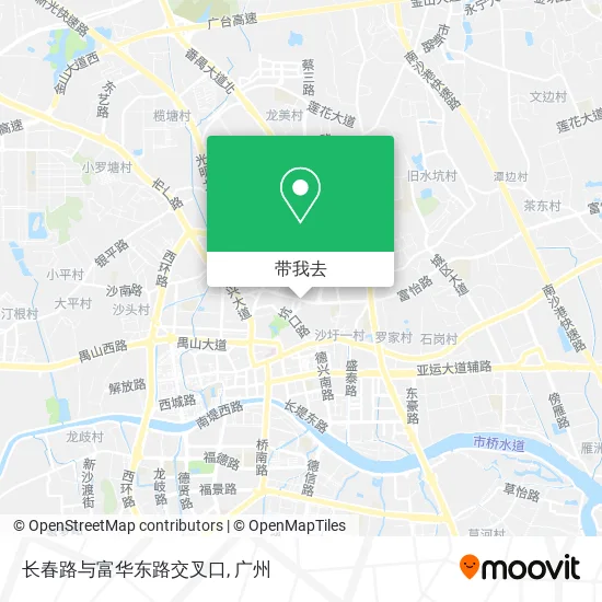 长春路与富华东路交叉口地图