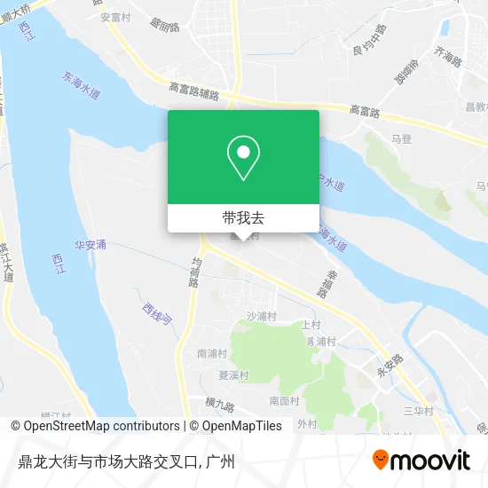 鼎龙大街与市场大路交叉口地图