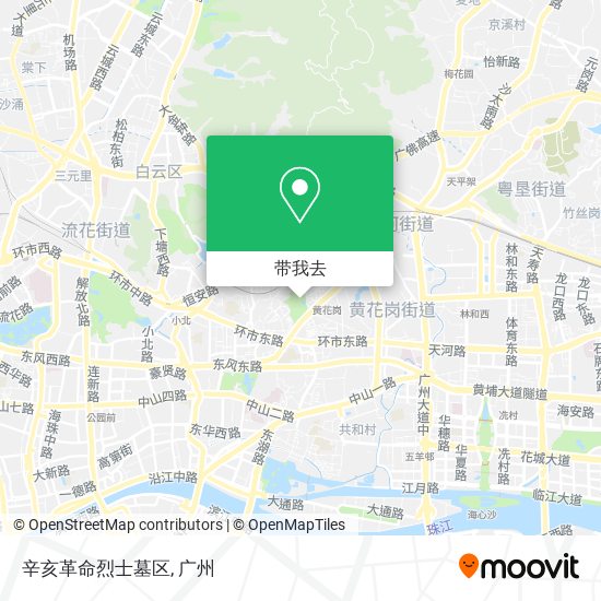 辛亥革命烈士墓区地图