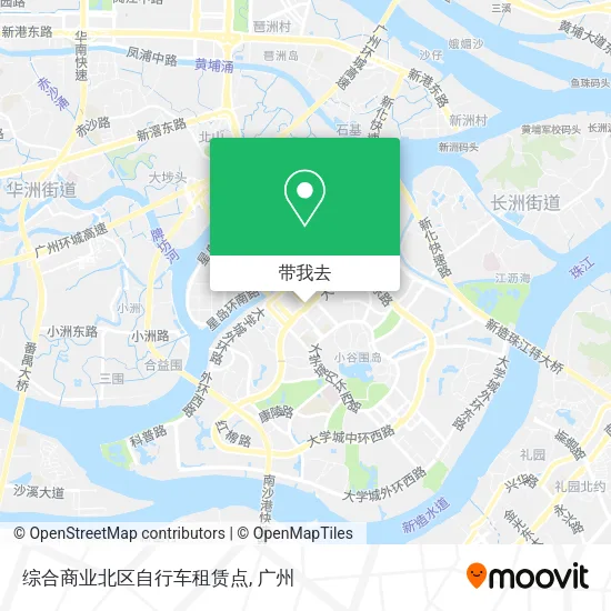 综合商业北区自行车租赁点地图