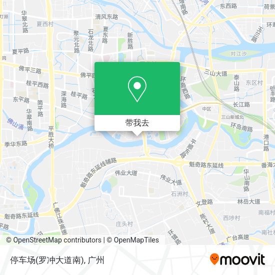 停车场(罗冲大道南)地图