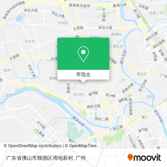 广东省佛山市顺德区周地新村地图