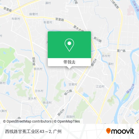 西线路甘蕉工业区43～2地图