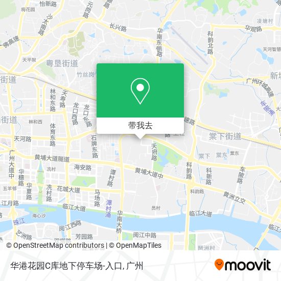 华港花园C库地下停车场-入口地图