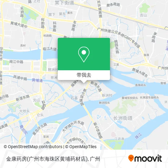 金康药房(广州市海珠区黄埔药材店)地图