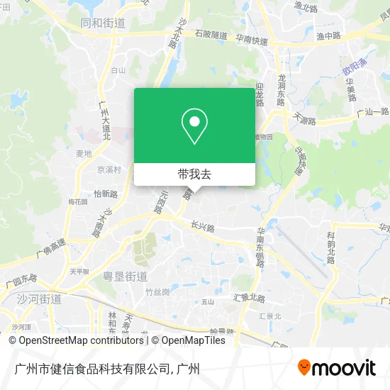 广州市健信食品科技有限公司地图