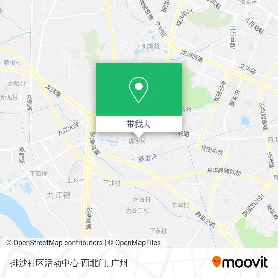 排沙社区活动中心-西北门地图