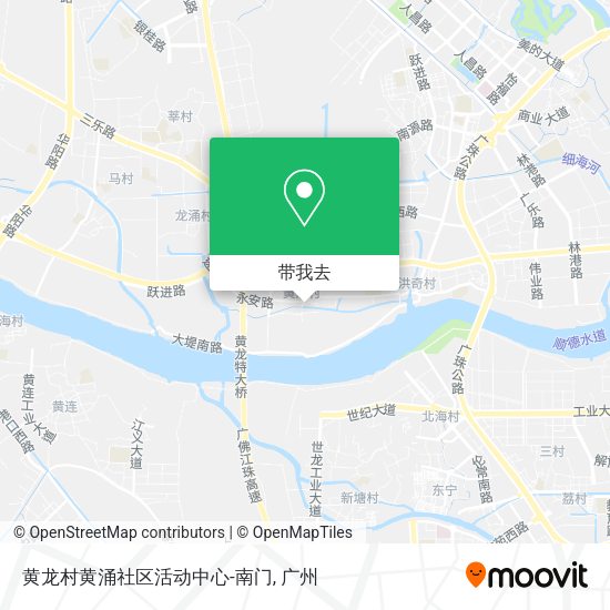 黄龙村黄涌社区活动中心-南门地图