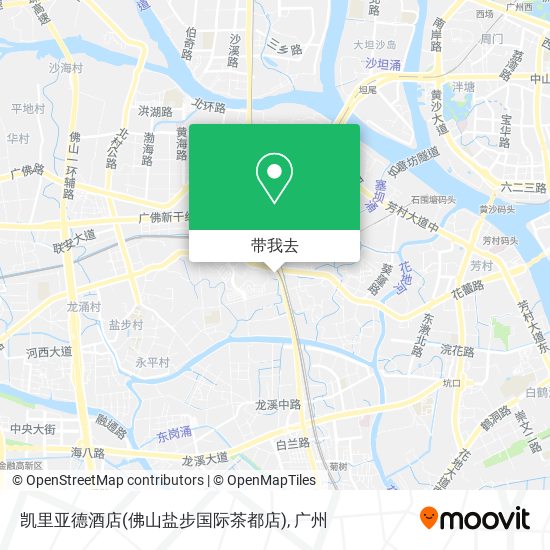 凯里亚德酒店(佛山盐步国际茶都店)地图