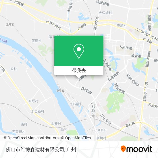 佛山市维博森建材有限公司地图