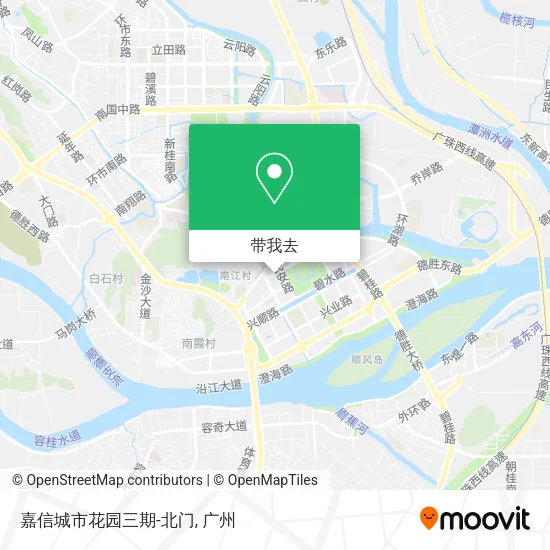 嘉信城市花园三期-北门地图