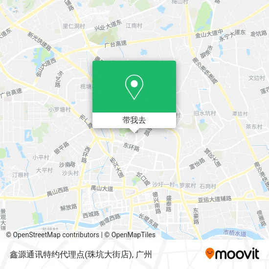 鑫源通讯特约代理点(珠坑大街店)地图