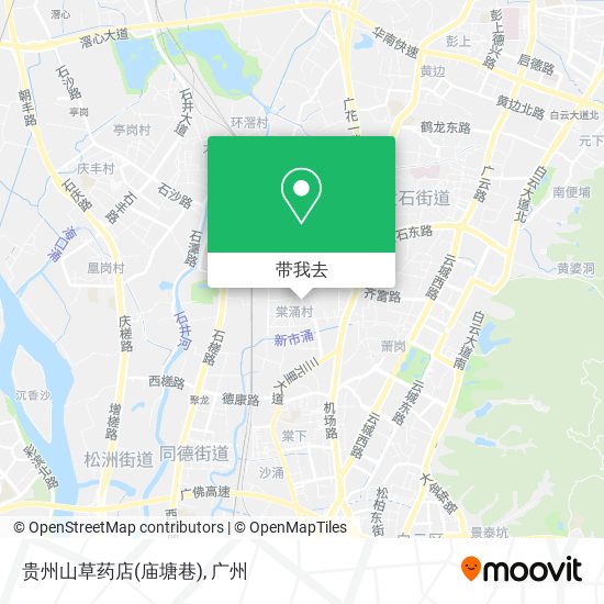 贵州山草药店(庙塘巷)地图