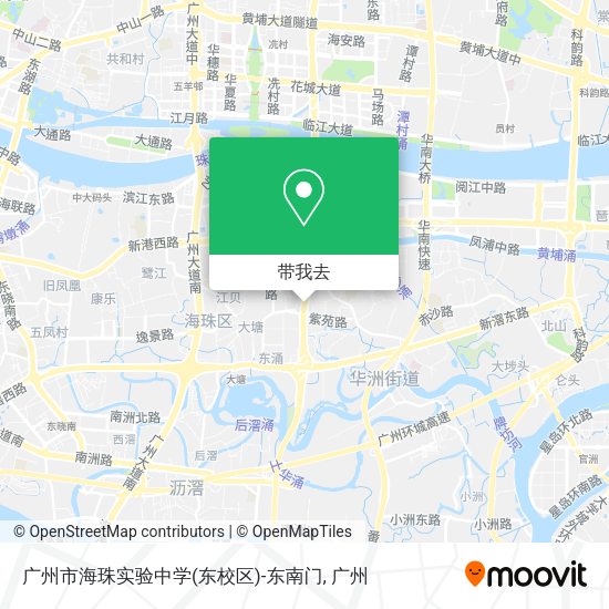 广州市海珠实验中学(东校区)-东南门地图
