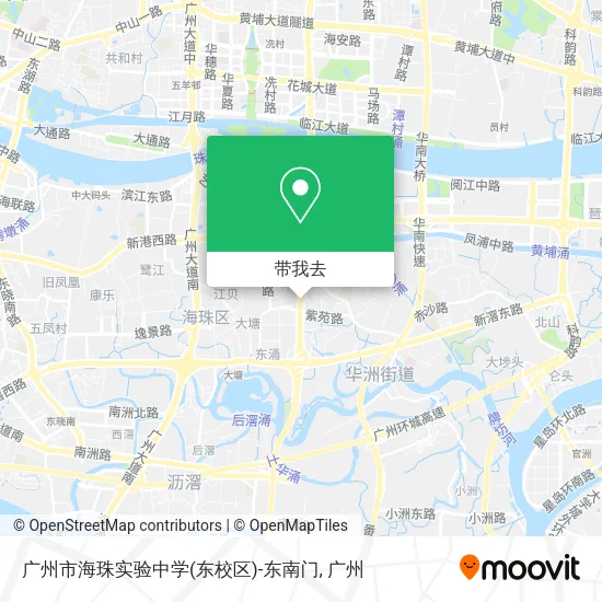 广州市海珠实验中学(东校区)-东南门地图