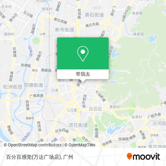百分百感觉(万达广场店)地图