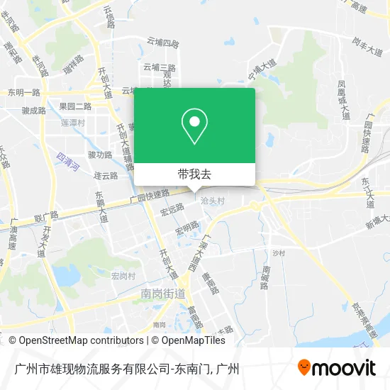广州市雄现物流服务有限公司-东南门地图