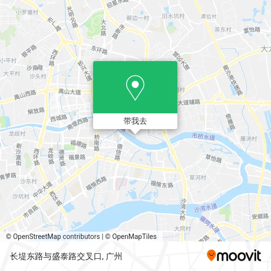长堤东路与盛泰路交叉口地图